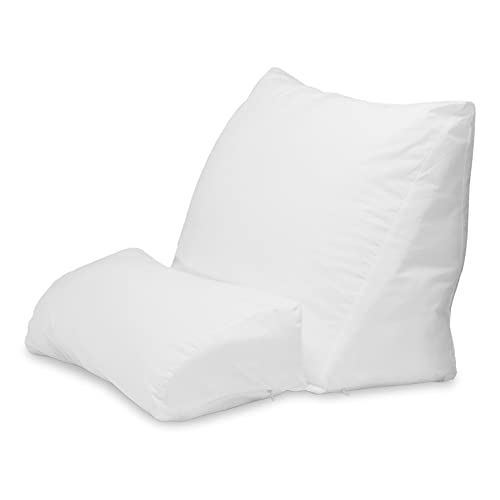 Contour Flip Pillow – 10-in-1 Rest Positions Wedge Pillow for Gentle, Plush Elevation for Back, Knees, Legs or Stomach Support Comfort & Relief – Standard Size (20 inch Width – Pillow ONLY)