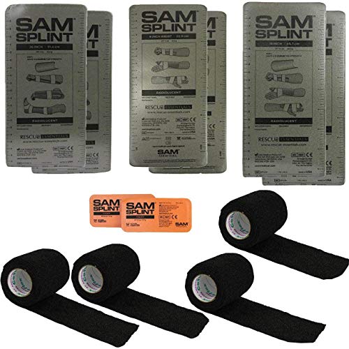 SAM® Splint Combo Pack (2-36″ SPLINTS, 2-18″ SPLINTS, 2-9″ SPLINTS, 2 Finger SPLINTS, & 4 COHESIVE WRAP)