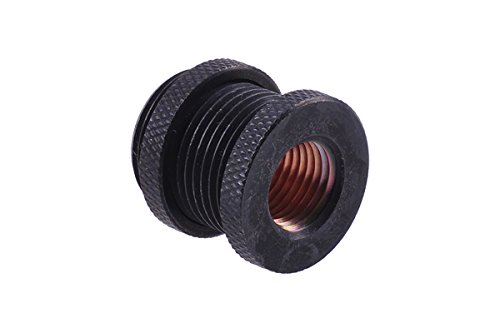 Alphacool 17069 HF Bulkhead Connector G1/4 – deep Black Water Cooling Fittings
