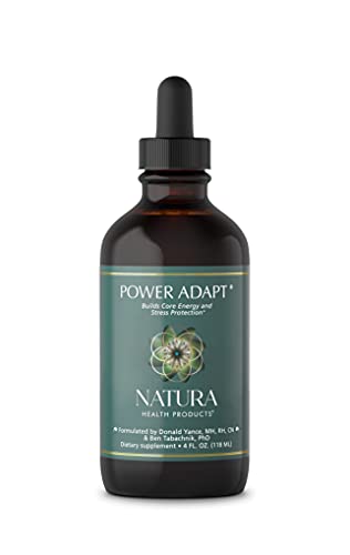 Natura Health Products – Power Adapt Energy and Stress Relief Supplement – Natural Herbal Extracts to Increase Stamina, Build Strength, and Promote Stress Protection – 4 Fluid Ounces