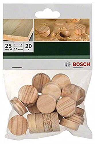 Bosch 2609255322 Wood Tenons with Diameter 25mm/ Thickness 10mm