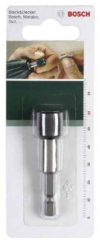 Bosch 2609255902 59mm Universal Bit Holder with Permanent Magnet and with Quick-Change Drill Chuck