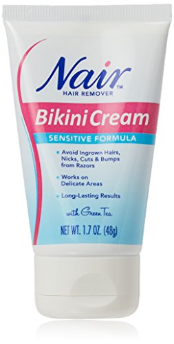 Nair Hair Remover Bikini Cream Sensitive 1.7 Ounce (50ml) (2 Pack)