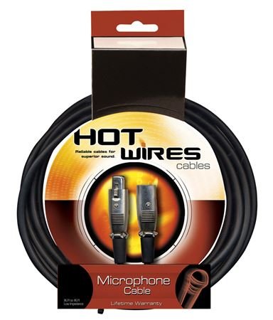 On-Stage Hot Wires Economy XLR Microphone Cable, 20 Feet