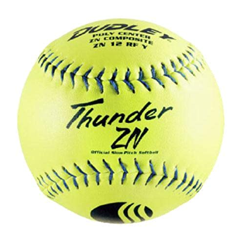 Dudley USSSA Thunder ZN Slow Pitch Softball – .47 COR – Stadium Stamp – 12 pack