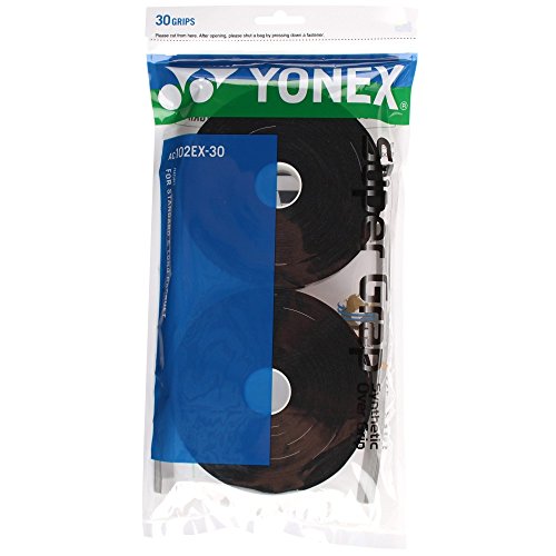 Yonex Super Grap Racket Overgrip – 30 wrap pack, Color- Black by Yonex