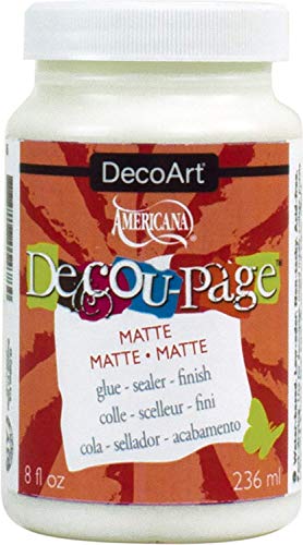 DecoArt Decoupage Glue, 8-Ounce, Matte Finish