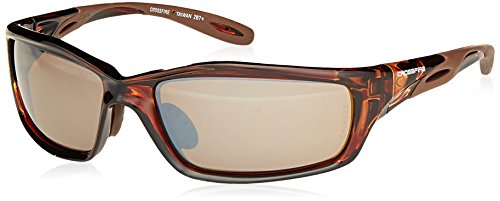 Crossfire 2117 Infinity Premium Safety Glasses, HD Brown Mirror Lens – Brown Frame