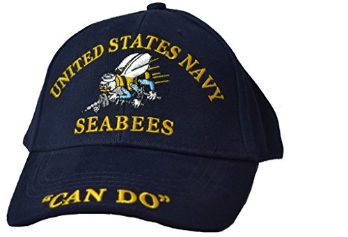Eagle Emblems Inc. United States Navy Seabees Hat Blue