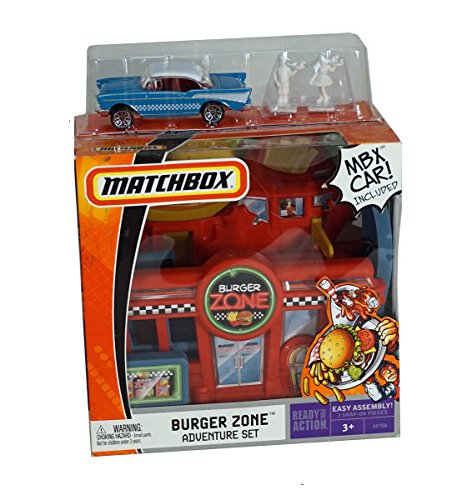 Matchbox Burger Zone Adventure Set ~ MBX Car Included!