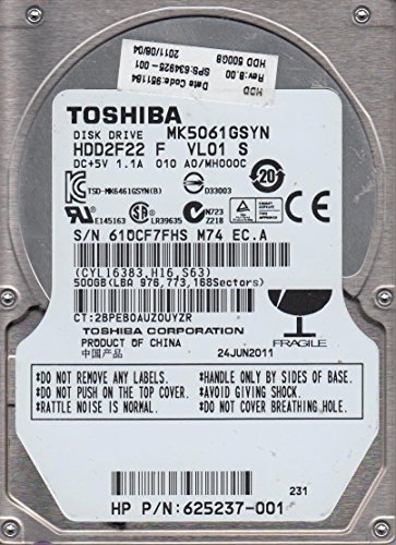 Toshiba MK5061GSYN 500 GB Internal Hard Drive (MK5061GSYN)