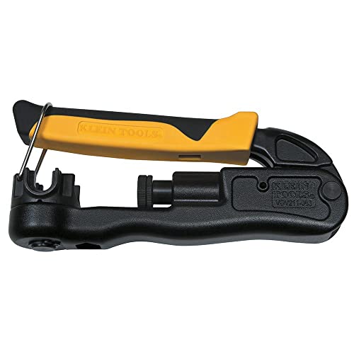 Klein Tools VDV211-063 Compression Crimper, Wire Crimper and Coaxial Crimper for Indoor and Outdoor Cabling