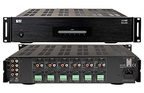 OSD Audio 6 Zone 12-Channel Digital Amplifier, 80W/Channel, Distributed Audio & Home Theater – MX1280