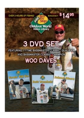 Bass Pro Shops Outdoor World Video Library Woo Daves Fishing Collection Video – 3 DVD Set
