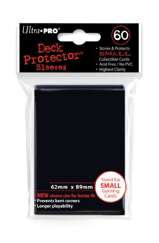 Ultra Pro Card Supplies Deck Protector Sleeves, Black, 60 Count