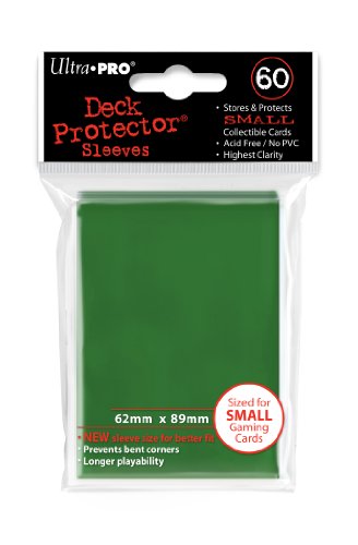 Ultra Pro Card Supplies YUGIOH Deck Protector Sleeves Green 60 Count