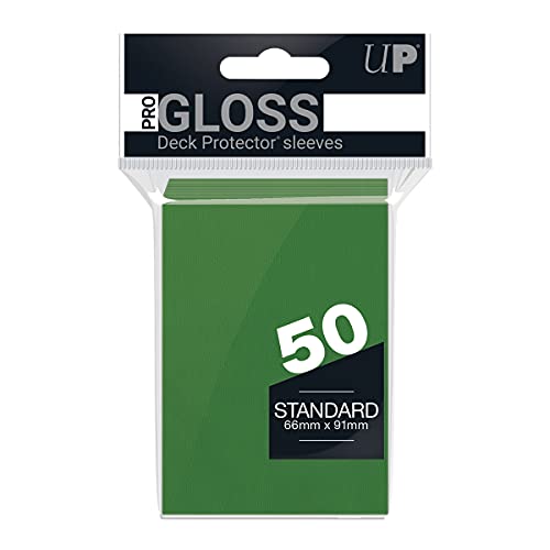 Ultra Pro Green Deck Protectors (Sleeves) 50Count for Standard Sized Trading Cards (UPR82671) 12889