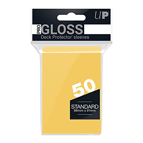Ultra Pro Standard PRO-Matte Deck Protectors (for Magic and Pokemon) – Yellow (50 ct.)