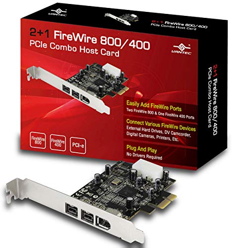 Vantec 2+1 FireWire 800/400 PCIe Combo Host Card (UGT-FW210)