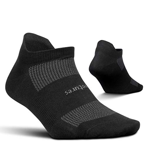 Feetures High Performance Ultra Light No Show Tab – Running Sockss for Men and Women – Athletic Ankle Socks – Medium, Black