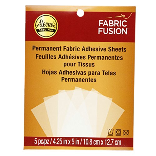 Aleene’s Fabric Fusion Permanent Adhesive Sheets 5pc