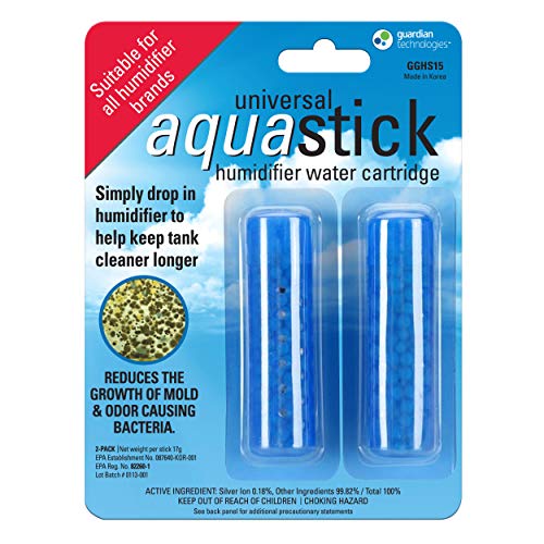 Guardian Technologies GGHS15 Aquastick Antimicrobial Humidifier Treatment, 2-Pack, Pure Guardian Humidifiers, Evaporative Humidifier Water Tanks