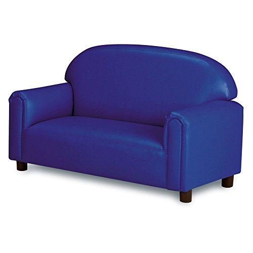 Brand New World Furniture FPVB100 Brand New World Preschool Premium Vinyl Upholstery Sofa, Blue