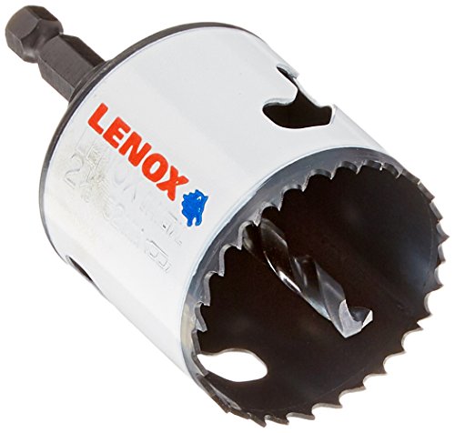Lenox Tools – 1772780 Bi-Metal Speed Slot Arbored Hole Saw with T3 Technology, 2-1/16″