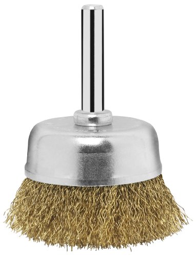 Bosch 2609256516 6 x 50 mm Wire Cup Brush Crimped Wire Shank (Brass-coated)