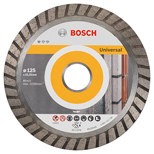 Bosch 2608602394 Standard for Universal Turbo Diamond Cutting Disc, 125mm Ø, 22.23mm x 2mm x 10mm