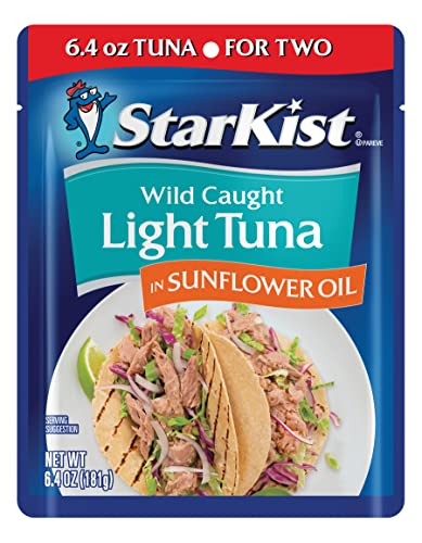 StarKist Chunk Light Tuna in Sunflower Oil, 6.4 Ounce (Pack of 6)