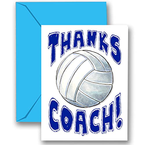 3-Pack Thanks Awesome Volleyball Coach! Sports POWERCARD Mid-Size (5×7) 3-Pack