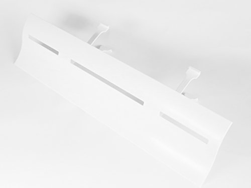 2x Air Wing Slit The Original Air Conditioner Deflector for line-type outlet (linear diffuser) (White, 2 wings)