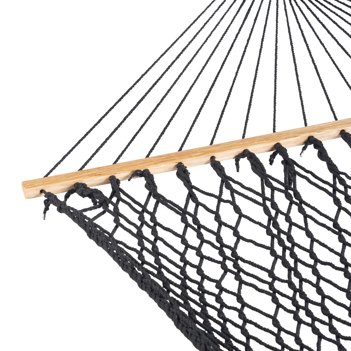 Bliss Hammocks BH-410BK Classic Rope Hammock with Spreader Bar, Black | The Storepaperoomates Retail Market - Fast Affordable Shopping
