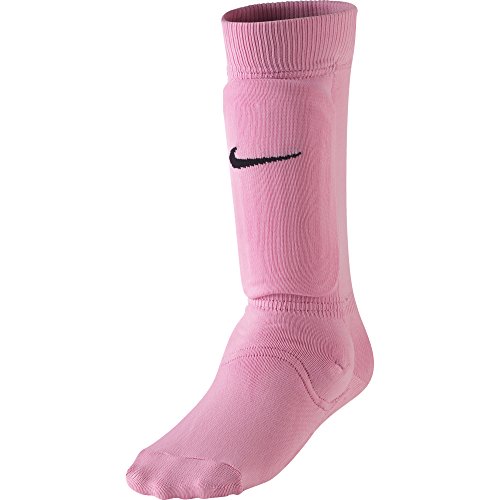 Nike Kids’ Unisex Shin Sock Sleeve, Pink Blast/Black, Large/X-Large