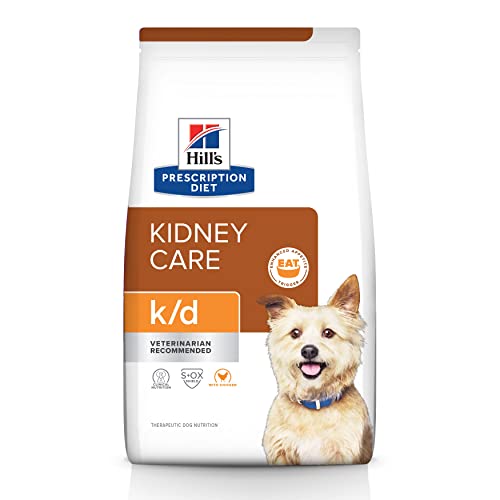Hill’s Prescription Diet k/d Kidney Care with Chicken Dry Dog Food, Veterinary Diet, 8.5 lb. Bag