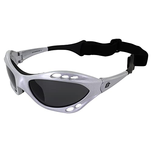 Silver Polarized Sunglasses Floating Water Jet Ski Goggles Sport Designed for the demands regularly encountered while Kite Boarding, Surfer, Kayak, Jetskiing, other water sports.