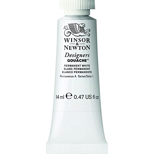 Winsor & Newton Designer’s Gouache, 14 ml (0.47oz) tube, Permanent White
