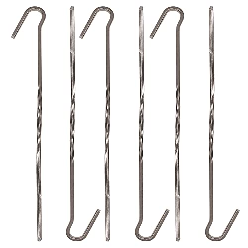 Stansport 821 Stansport 7.5″ Steel Skewer Tent Stakes – 6 Pack, Multicolored, One Size