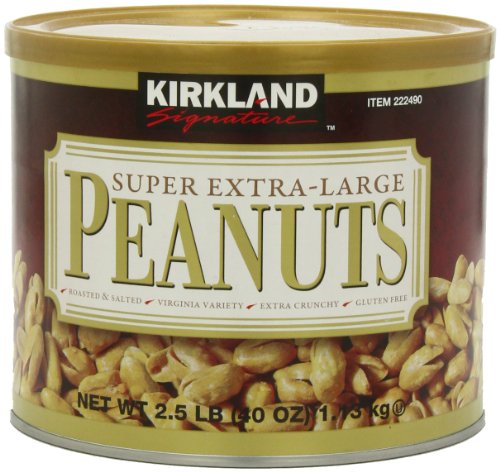 Kirkland Signature Super XL VA Peanuts, 40 Ounce, Light Brown