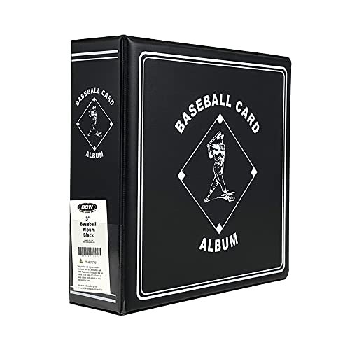 BCW Supplies Baseball Black 3″ Album