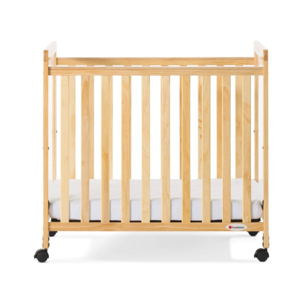 Foundations SafetyCraft Compact Size Clearview Crib, Natural