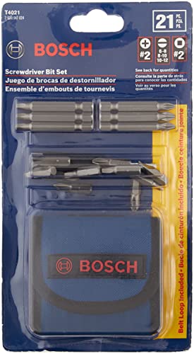 Bosch T4021 Screwdriver Bit Set 21-Piece,Blue