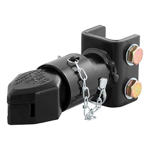 CURT 25319 Channel-Mount Adjustable Trailer Coupler, 2-Inch Hitch Ball, 7,000 lbs , black
