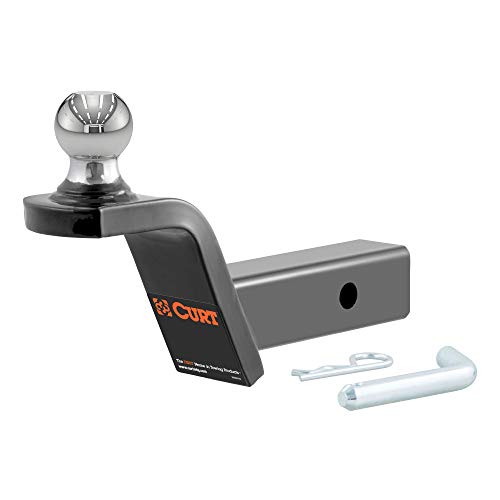 CURT 45152 Fusion Trailer Hitch Mount with 1-7/8-Inch Ball & Pin, Fits 2-Inch Receiver, 5,000 lbs, 2-In Rise