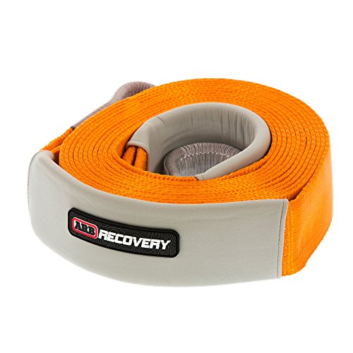 ARB ARB710LB 3-1/4″ x 30′ Recovery Snatch Strap Minimum Breaking Strength 24000 lbs Kinetic Stretch 20% With Reinforced Eyes and Protector Sleeves