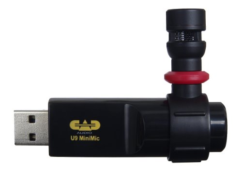 CAD Audio U9 USB Omnidirectional Condenser MiniMic, Black