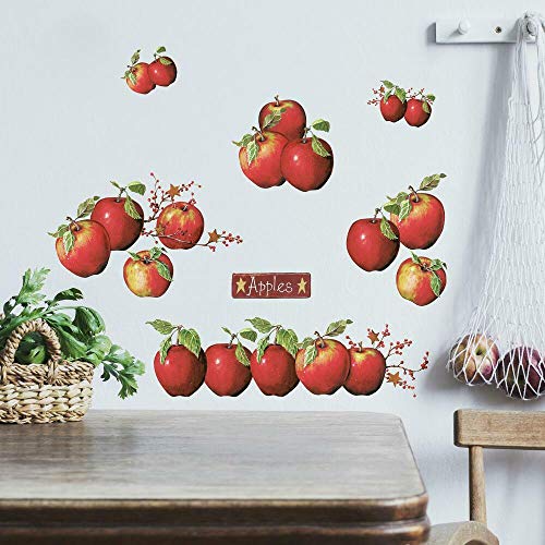 RoomMates RMK1570SCS Rustic Country Apples Peel and Stick Wall Decals