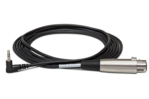 Hosa XVM-110F XLR3F to Right Angle 3.5 mm TRS Microphone Cable, 10 Feet