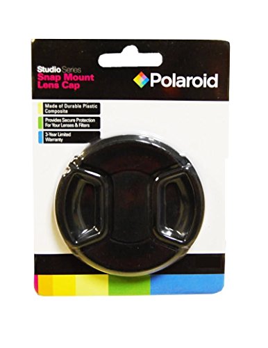 Polaroid Studio Series Snap Mount Lens Cap For The Canon Digital EOS Rebel SL1 (100D), T5I (700D), T5 (1200D), T4i (650D), T3 (1100D), T3i (600D), T1i (500D), T2i (550D), XSI (450D), XS (1000D), XTI (400D), XT (350D), 1D C, 70D, 60D, 60Da, 50D, 40D, 30D,